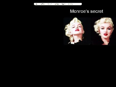（50元）Monroe's secret 玛丽莲·梦露 6页面 美国明星介绍主题带动画带表单带背景音乐带导航下拉(1/6