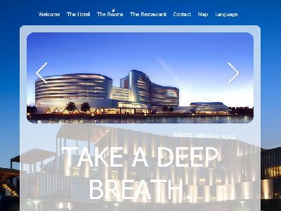 Bellevue Hotels 7页面 外文英文版本 酒店餐饮网站 带图片轮播特效 联系表单（60元）