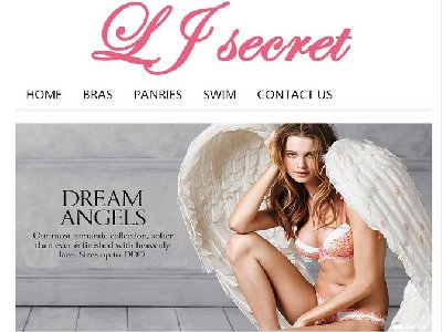女性时尚文胸内衣展示网页英文单页面带轮播（20元）