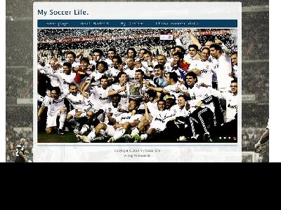 （40元）My Soccer Life. 5页面 我的足球生活 外文英文版本 体育 足球主题 带图片轮播特效 背景音乐