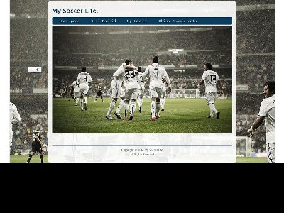 （40元）My Soccer Life. 5页面 外文英文版本 体育 足球主题 简单版本A(1/5)