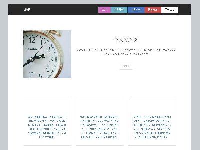 （20元）个人博客单页面