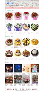 100元蝶恋仿模板40个页面带Flash鲜花礼品