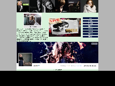 123明星网页表格布局8页面带音乐（60元）