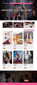 051demo51英文服装模特单页面20元