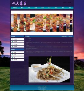 040demo八大菜系2页面flash广告（30元）美食