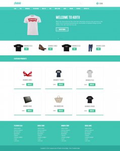 004国外漂亮宽屏鞋子包包电子商务商城英文版 9页面（60）服装