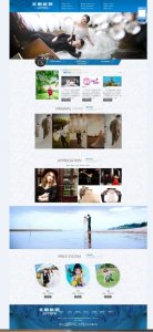 052liu婚纱摄影文化传媒类网站带滚动页面44个页面（80）9个页面（60）