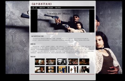 z010这个杀手不太冷电影4页面带特效带音乐（40元）