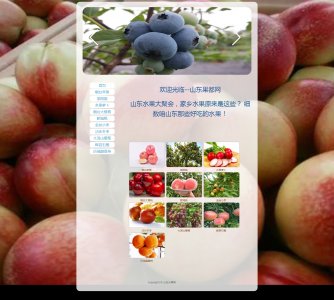 z070山东水果11页面带轮播特效（70元）