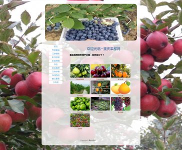 z074重庆水果11页面带轮播特效（70元）