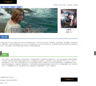 z144电影他是龙响应式页面4页面带轮播(40元）